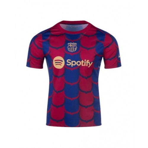 Camiseta de entrenamiento del Barcelona 2023/24 prepartido roja y azul