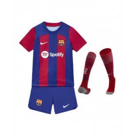 Camiseta juvenil del Barcelona, ​​equipo completo 2023/24, local