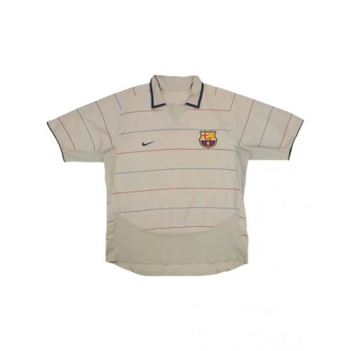 Camiseta de fútbol retro de visitante del Barcelona 2003/04