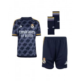 Camiseta juvenil del Real Madrid, equipo completo, segunda equipación 2023/24