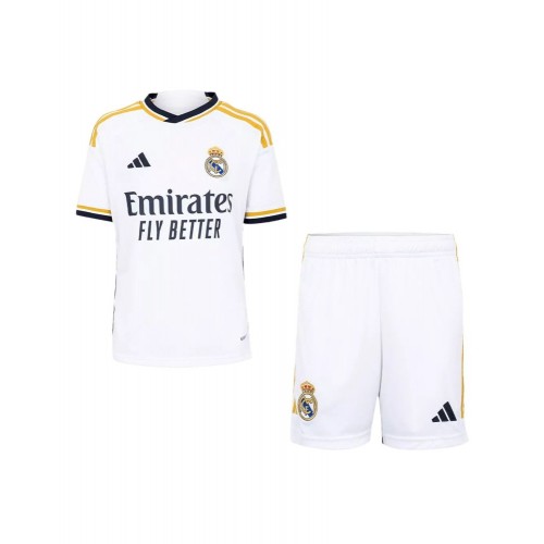 Camiseta juvenil del Real Madrid, equipo completo 2023/24, local