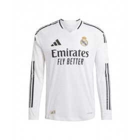 Camiseta de local de manga larga auténtica del Real Madrid 2024/25