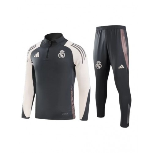 Sudadera del Real Madrid 2024/25 - Gris (Camiseta + Pantalones)