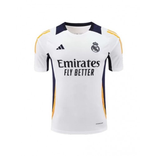 Camiseta de fútbol de entrenamiento previo al partido del Real Madrid 2024/25 - Blanco