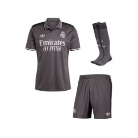 Kit de camiseta de fútbol de visitante del Real Madrid 2024/25 (camiseta + pantalón corto + medias