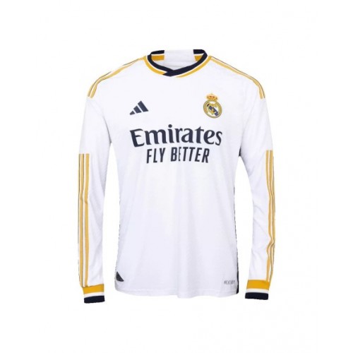 Camiseta auténtica de local del Real Madrid 2023/24 - Manga larga