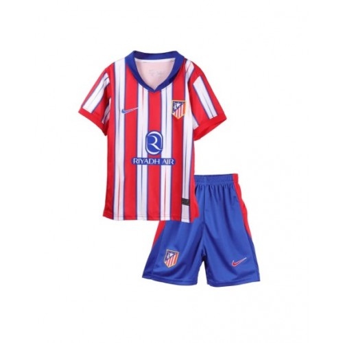 Camiseta de fútbol local del Atlético de Madrid 2024/25 para niños (camiseta + pantalón corto)