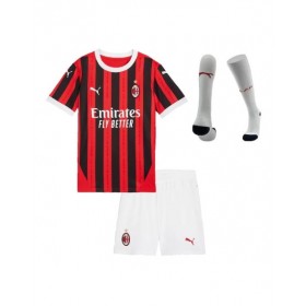 Kit de camiseta de local del AC Milan 2024/25 para niños (camiseta + pantalón corto + calcetines)