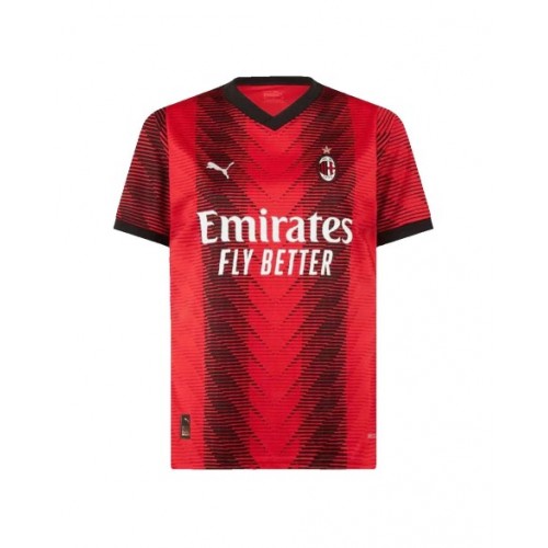 Camiseta de local auténtica del AC Milan 2023/24