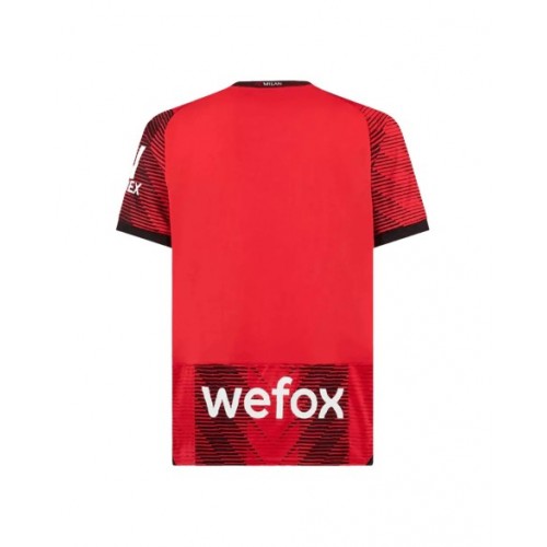 Camiseta de local auténtica del AC Milan 2023/24