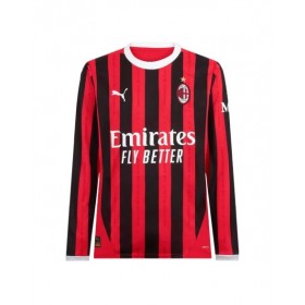 Camiseta de fútbol local de manga larga del AC Milan 2024/25