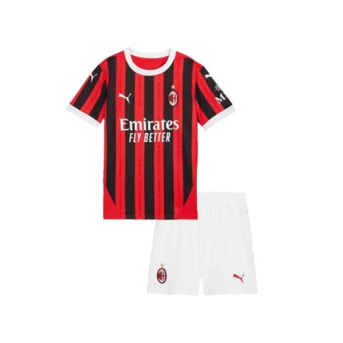 Kit de camiseta de local del AC Milan 2024/25 para niños (camiseta + pantalón corto)