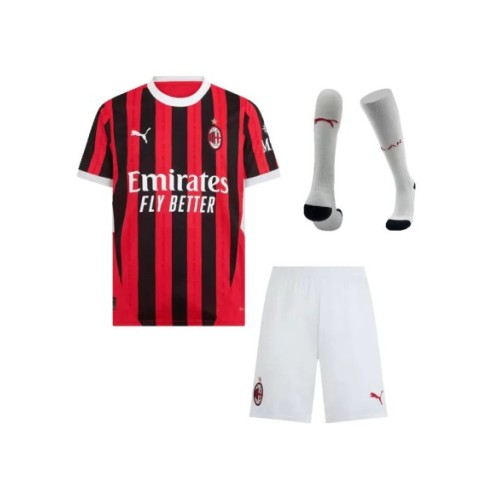 Kit de camiseta de local del AC Milan 2024/25 (camiseta + pantalón corto + medias)