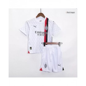 Kit de camiseta juvenil de visitante del AC Milan 2023/24