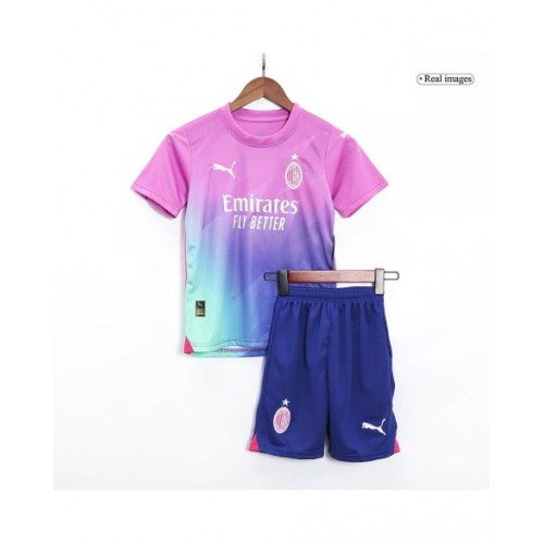 Kit de camiseta juvenil del AC Milan 2023/24 Tercera