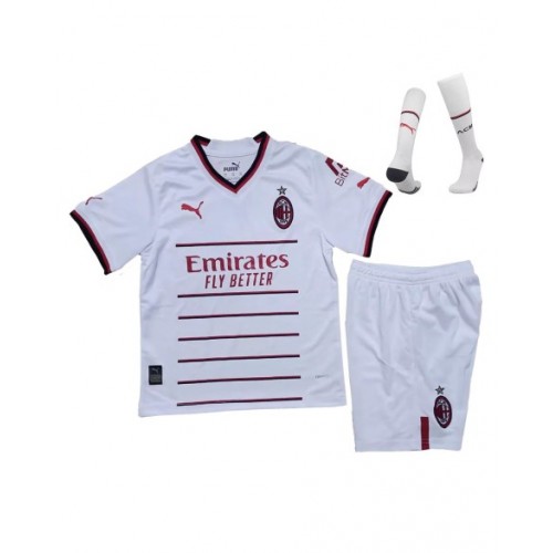 Camiseta juvenil del AC Milan, equipo completo, visitante 202223