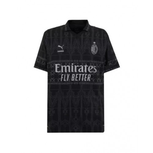 Camiseta auténtica de visitante del AC Milan X Pleasures 2023/24 cuarta