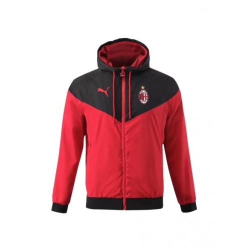 Sudadera con capucha del AC Milan 2023/24 - Negro y rojo