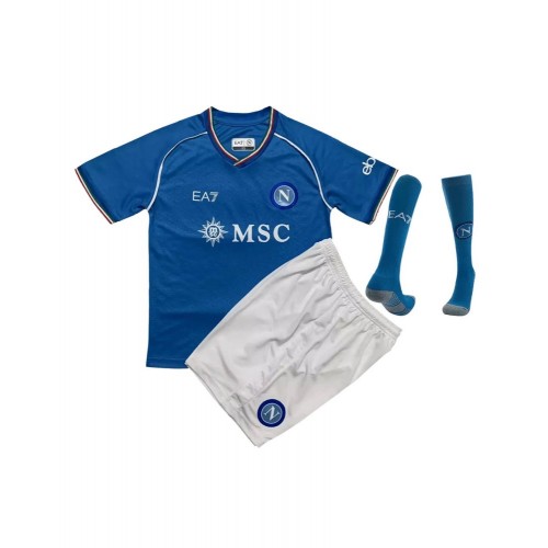 Camiseta juvenil del Napoli, equipo completo, local 2023/24