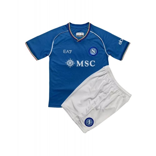 Camiseta juvenil del Napoli, equipo completo, local 2023/24