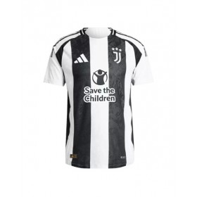 Camiseta de fútbol local de la Juventus auténtica 2024/25 - Patrocinador de Save The Children