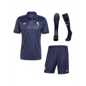 Kit de camiseta de fútbol de visitante de la Juventus 2024/25 (camiseta + pantalón corto + medias)