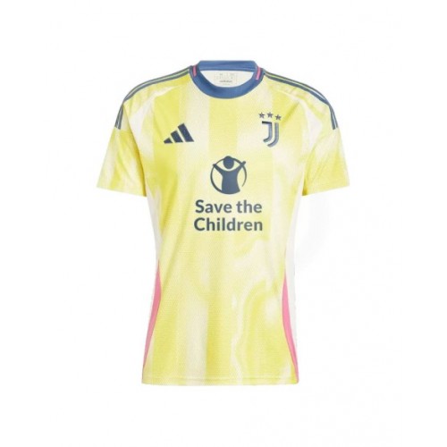 Camiseta de fútbol de visitante de la Juventus 2024/25 - Patrocinador de Save The Children