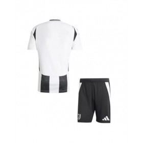 Kit de camiseta de fútbol local de la Juventus 2024/25 (camiseta + pantalón corto) - Patrocinador de Save The Children