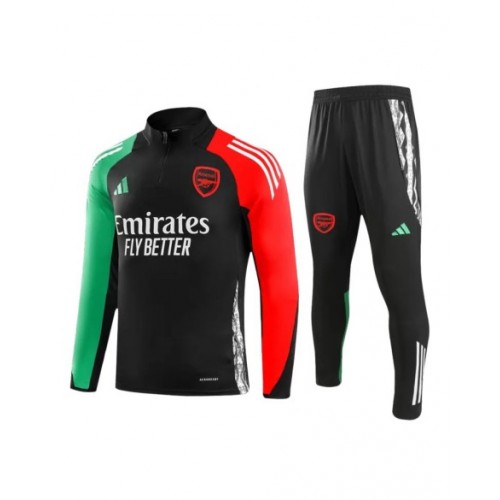 Sudadera del Arsenal 2024/25 - Negro (Camiseta + Pantalones)