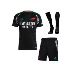 Kit de camiseta visitante del Arsenal 2024/25 (camiseta + pantalón corto + medias)