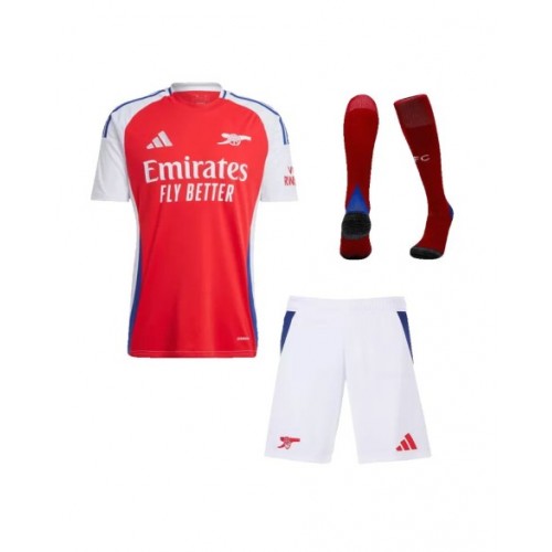 Kit de camiseta de local del Arsenal 2024/25 (camiseta + pantalón corto + medias)