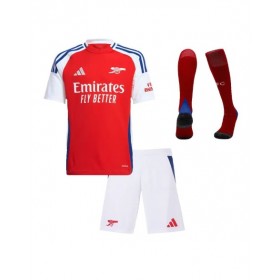 Kit de camiseta local del Arsenal 2024/25 para niños (camiseta + pantalones cortos + calcetines)