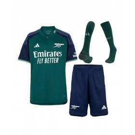 Camiseta juvenil del Arsenal, equipo completo, tercera equipación 2023/24