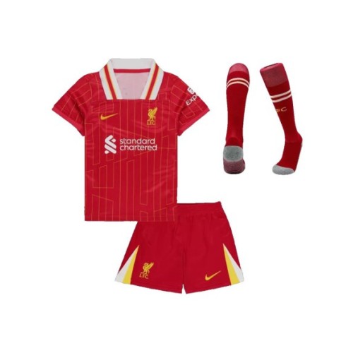 Kit de camiseta local del Liverpool 2024/25 para niños (camiseta + pantalones cortos + calcetines)