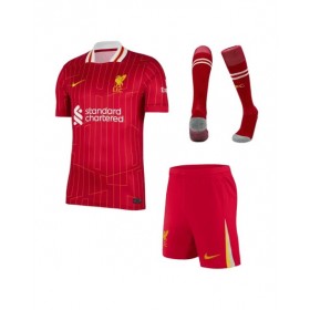 Kit de camiseta de fútbol local del Liverpool 2024/25 (camiseta + pantalón corto + medias)