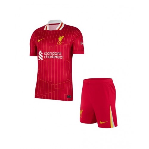 Kit de camiseta de fútbol local del Liverpool 2024/25 (camiseta + pantalón corto)