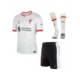 Kit de camiseta de fútbol de visitante de tercera equipación del Liverpool 2024/25 (camiseta + pantalón corto + medias)