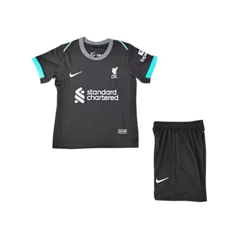 Kit de camiseta de visitante del Liverpool (camiseta + pantalón corto) 2024/25 para niños (camiseta + pantalón corto)