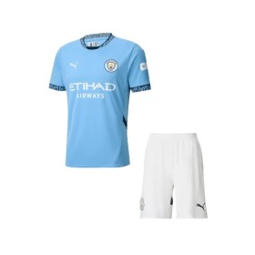 Kit de camiseta de local del Manchester City 2024/25 (camiseta + pantalón corto)