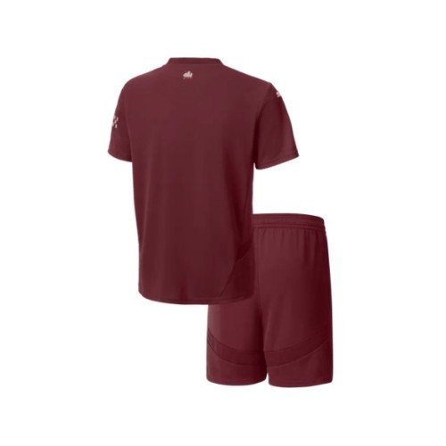 Kit de camiseta de visitante de tercera equipación del Manchester City 2024/25 para niños (camiseta + pantalón corto)