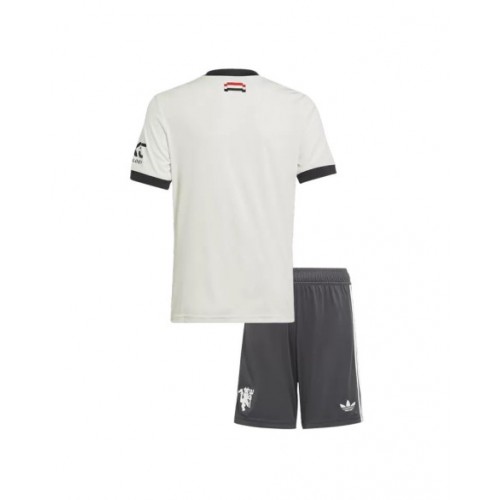 Kit de camiseta de fútbol de visitante del Manchester United 2024/25 para niños (camiseta + pantalón corto)