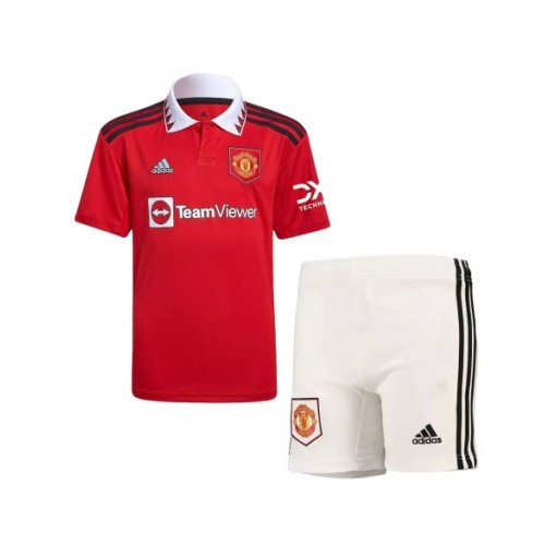 Kit de camiseta juvenil del Manchester United 2022/23 de local