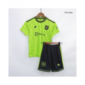 Kit de camiseta juvenil del Manchester United 2022/23 Tercera