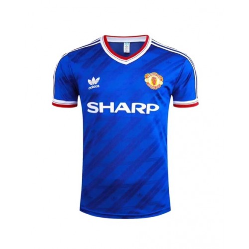 Camiseta retro visitante del Manchester United 1986