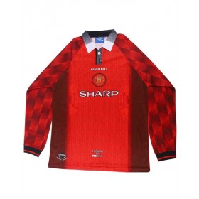 Camiseta retro de local del Manchester United 1996/97 de manga larga