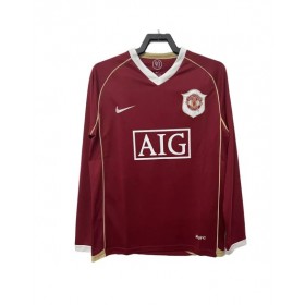 Camiseta retro de local del Manchester United 2006/07 de manga larga