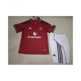 Camiseta juvenil local del Manchester United 2025/26