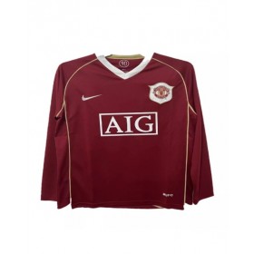 Camiseta retro local del Manchester United 2006/07 - Manga larga