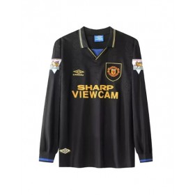 Camiseta retro de visitante del Manchester United 93/95 - Manga larga