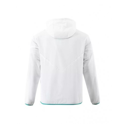 Chaqueta cortavientos con capucha del Manchester United 2023/24 - Blanco